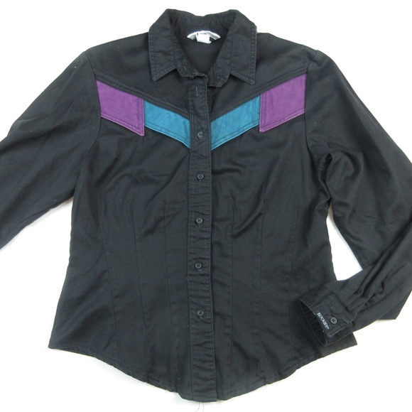 Vintage 1990's High Waist Rockies Rocky Mountain Cowgirl Jeans and Shirt Set, S - Picture 2 of 10